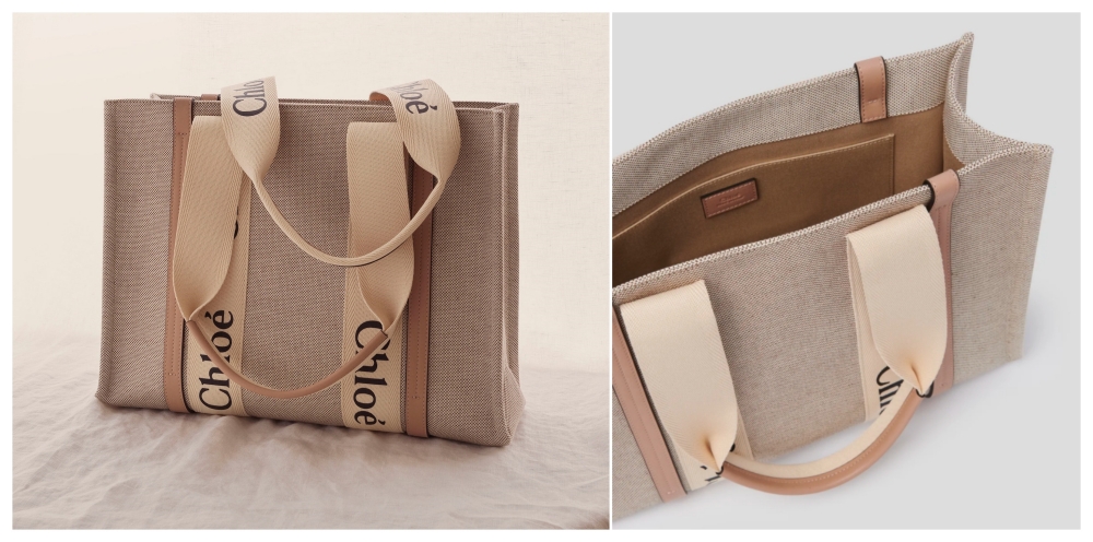 【來聊聊最近關注的美包Part7】Chloe Woody Tote帆布托特包~許願出beige色小包+揹帶夢幻組合！