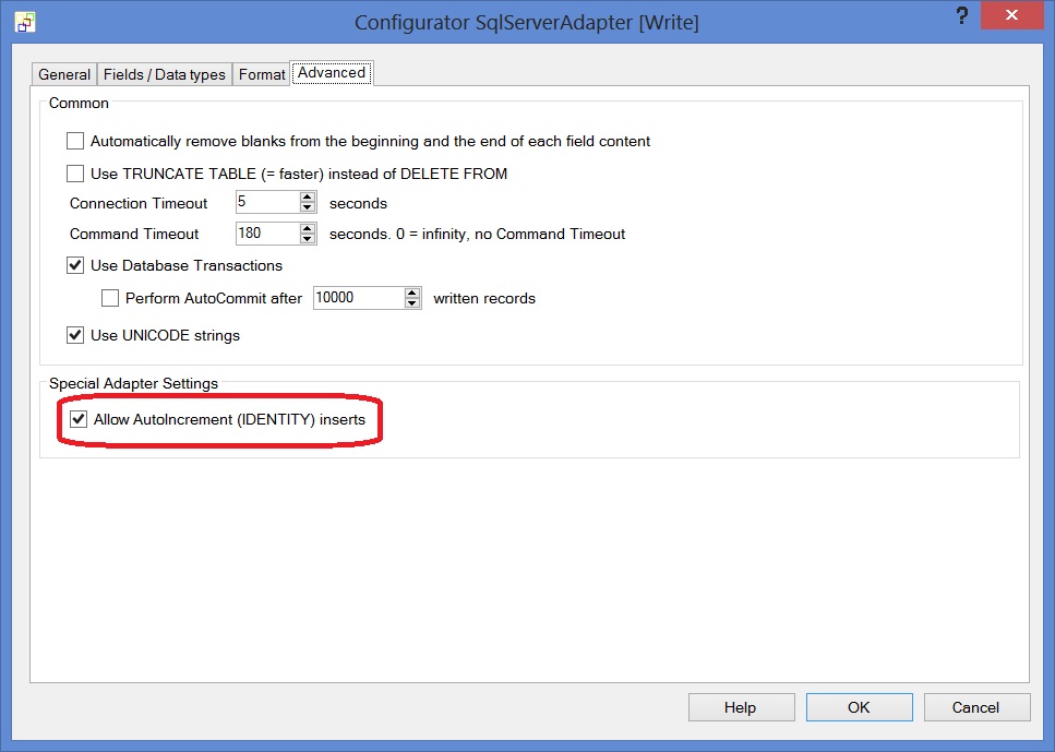 SQL Server Import IDENTITY (Auto Increment) fields