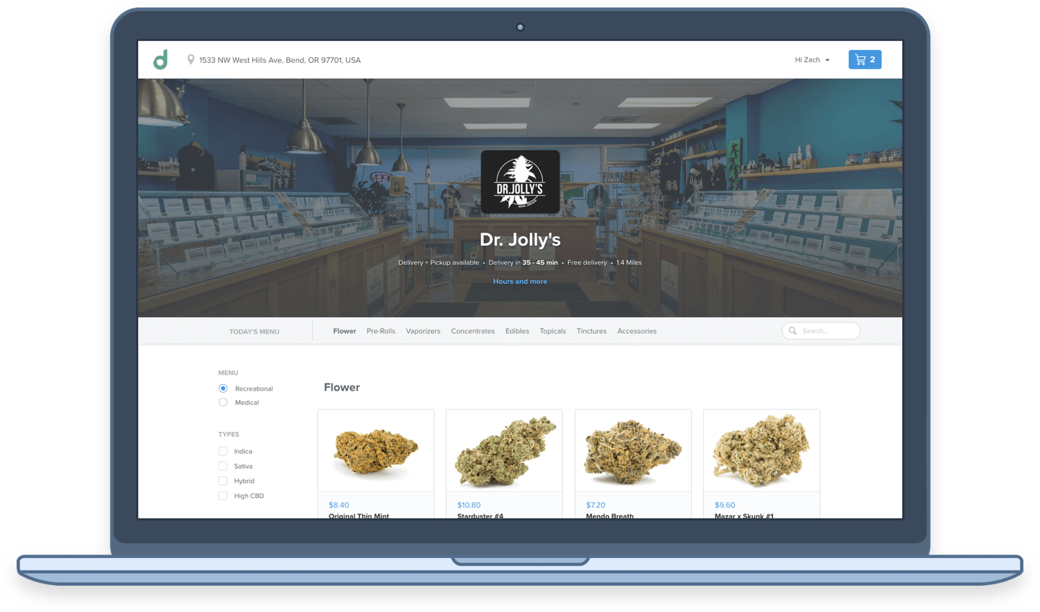 Dutchie POS Integration Cannabis Dispensary Software Flowhub