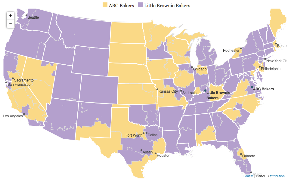 Girl Scout cookies differ by region FlowingData