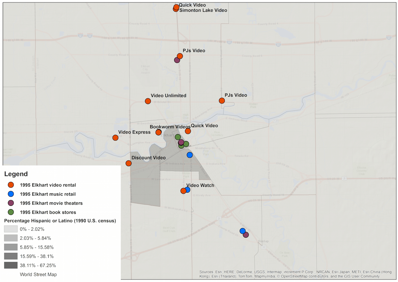 Mapping Media Retail in the Global Midwest Elkhart, IN Dan Herbert