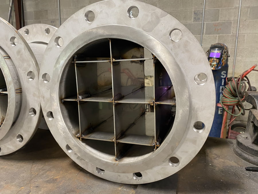 Inline Flow Straightening Pipe Spool for Double Suction Split Case Pump