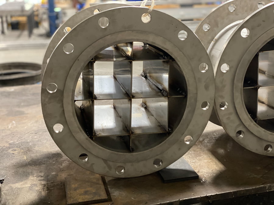 Inline Flow Straightening Pipe Spool for Double Suction Split Case Pump