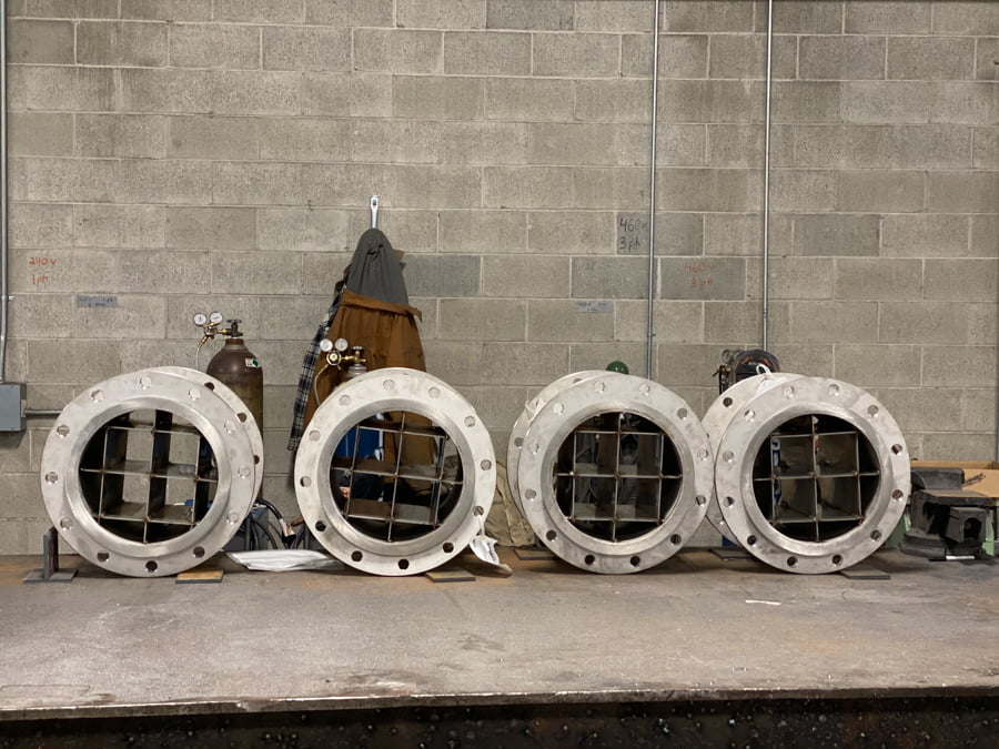 Inline Flow Straightening Pipe Spool for Double Suction Split Case Pump