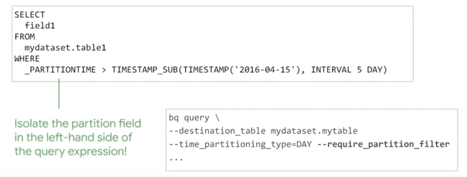 BigQuery performance optimization Flowygo