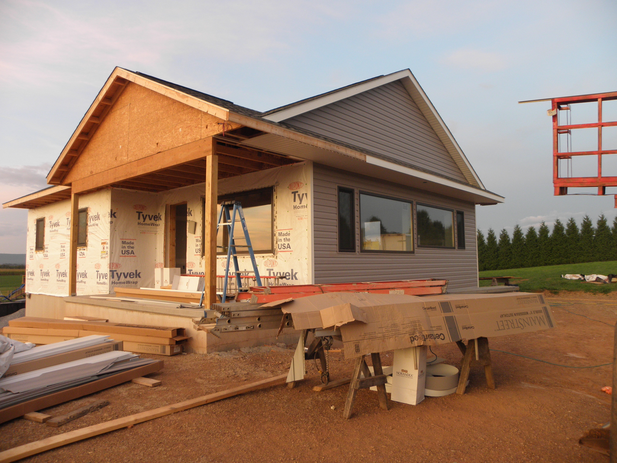 More Siding Floyd Weaver’s high performance house build