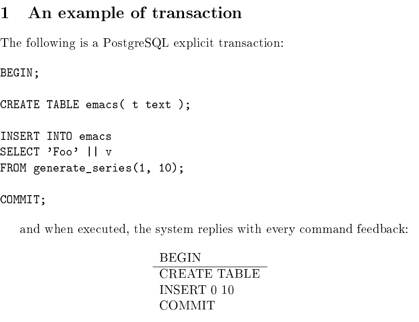 PostgreSQL Literate Programming with GNU Emacs Luca Ferrari Open
