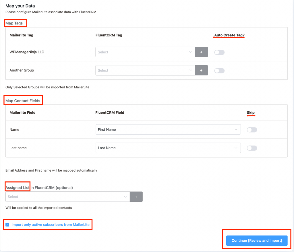 Migrating into FluentCRM from MailerLite FluentCRM