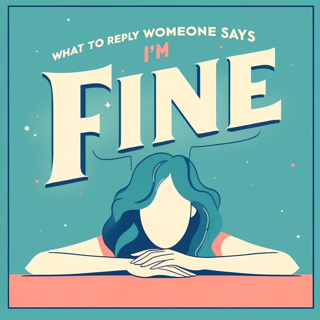 What to Reply When Someone Says I'm Fine Genuine Responses