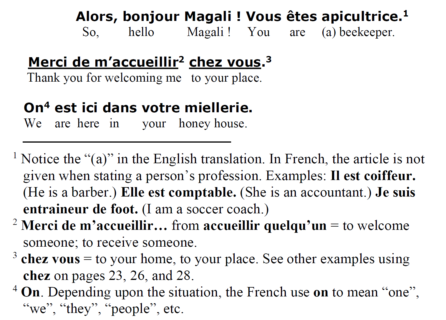 French Sentences For Beginners