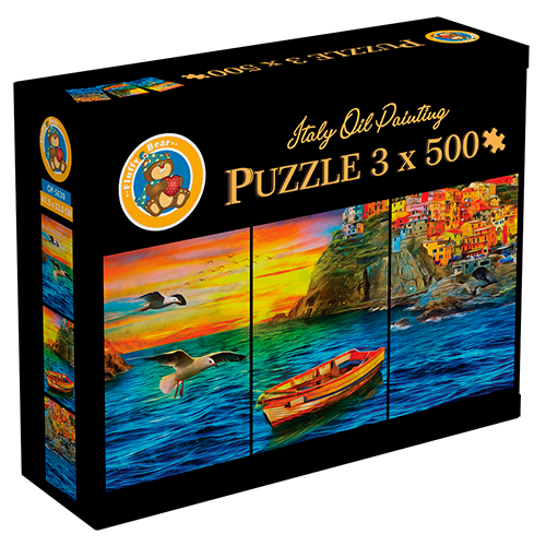 Italy Oil Painting Fluffy Bear