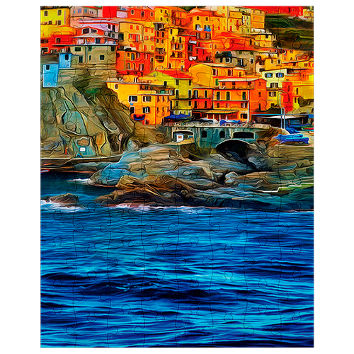 Italy Oil Painting Fluffy Bear