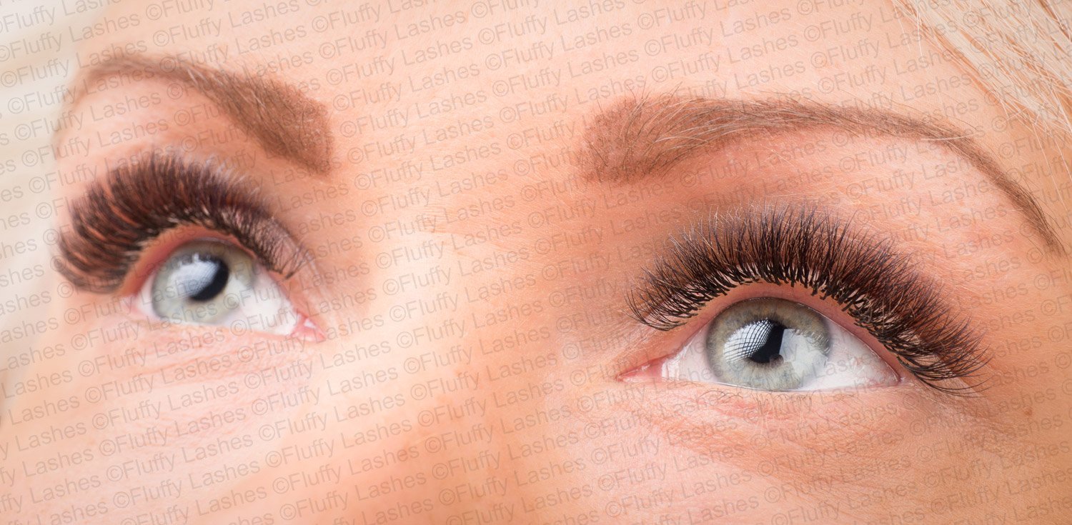 2D 3D 4D 5D Volume Eyelash Extensions Before and After