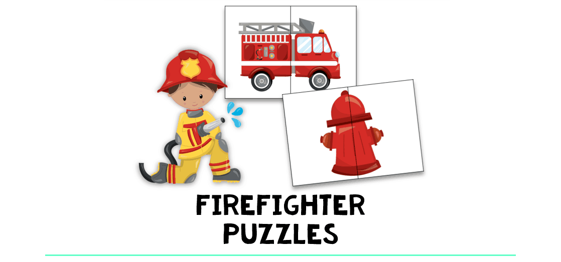 Firefighter Puzzles FREE 4 Exciting Puzzles FluffyTots