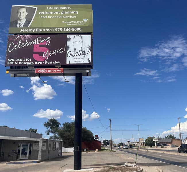 Billboard Advertising in Portales New Mexico Fluhman Outdoor