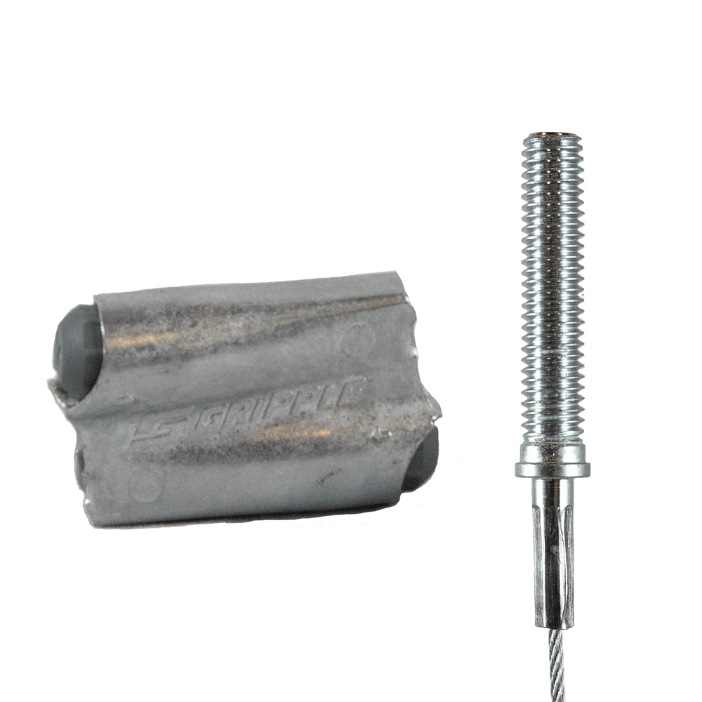 Adjustable Wire Hanger 2 with 1/4” Stud Crimped onto 5/64” Cable