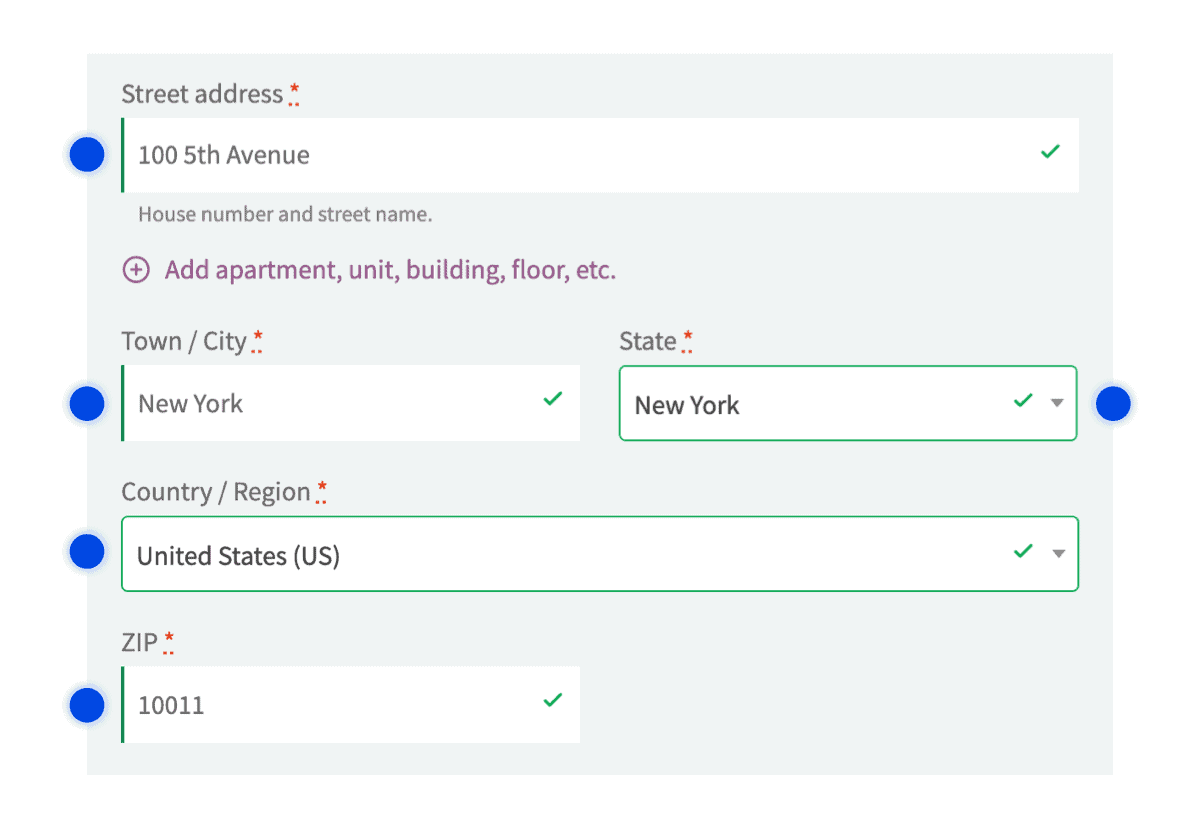 Google Address for by Fluid Checkout