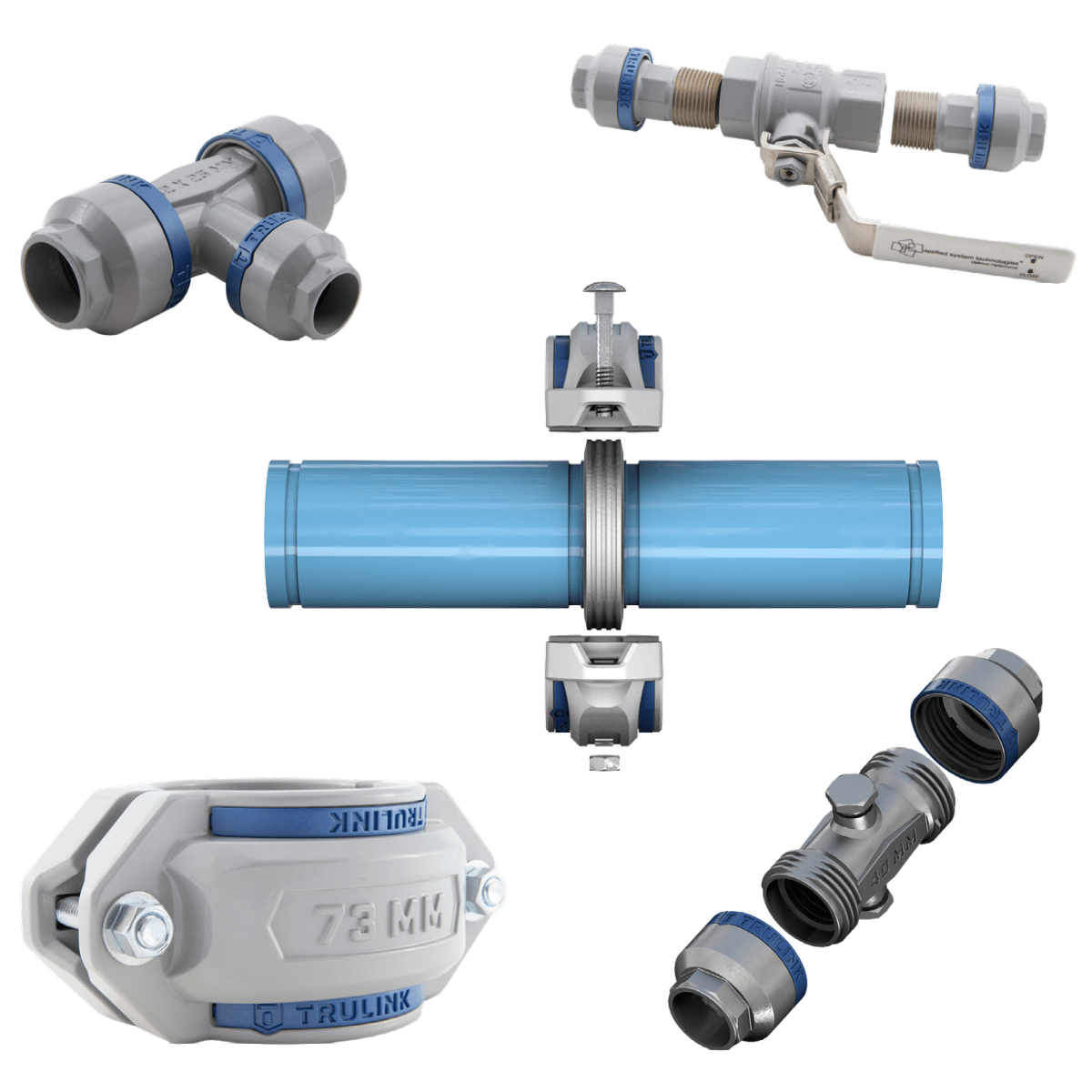 TruLink — LeakFree, Aluminum Piping & QuickConnect Fittings Fluid Flow