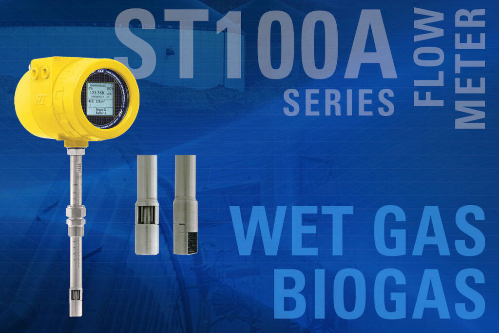 ST100A Wet Gas Flow Meter Solves Biogas Moisture, Corrosion and