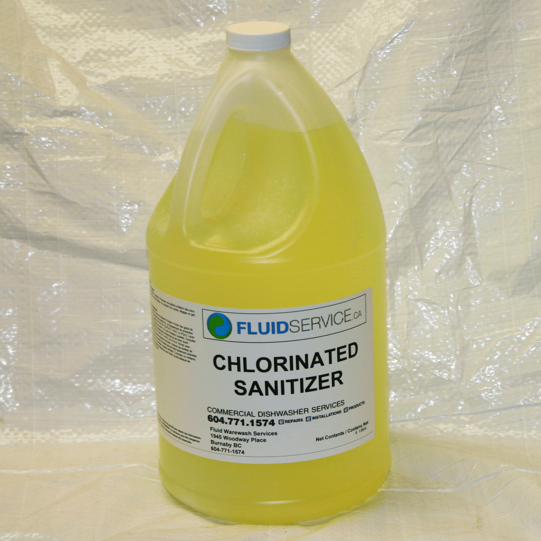 Chlorinated Bar sanitizer Fluid Service