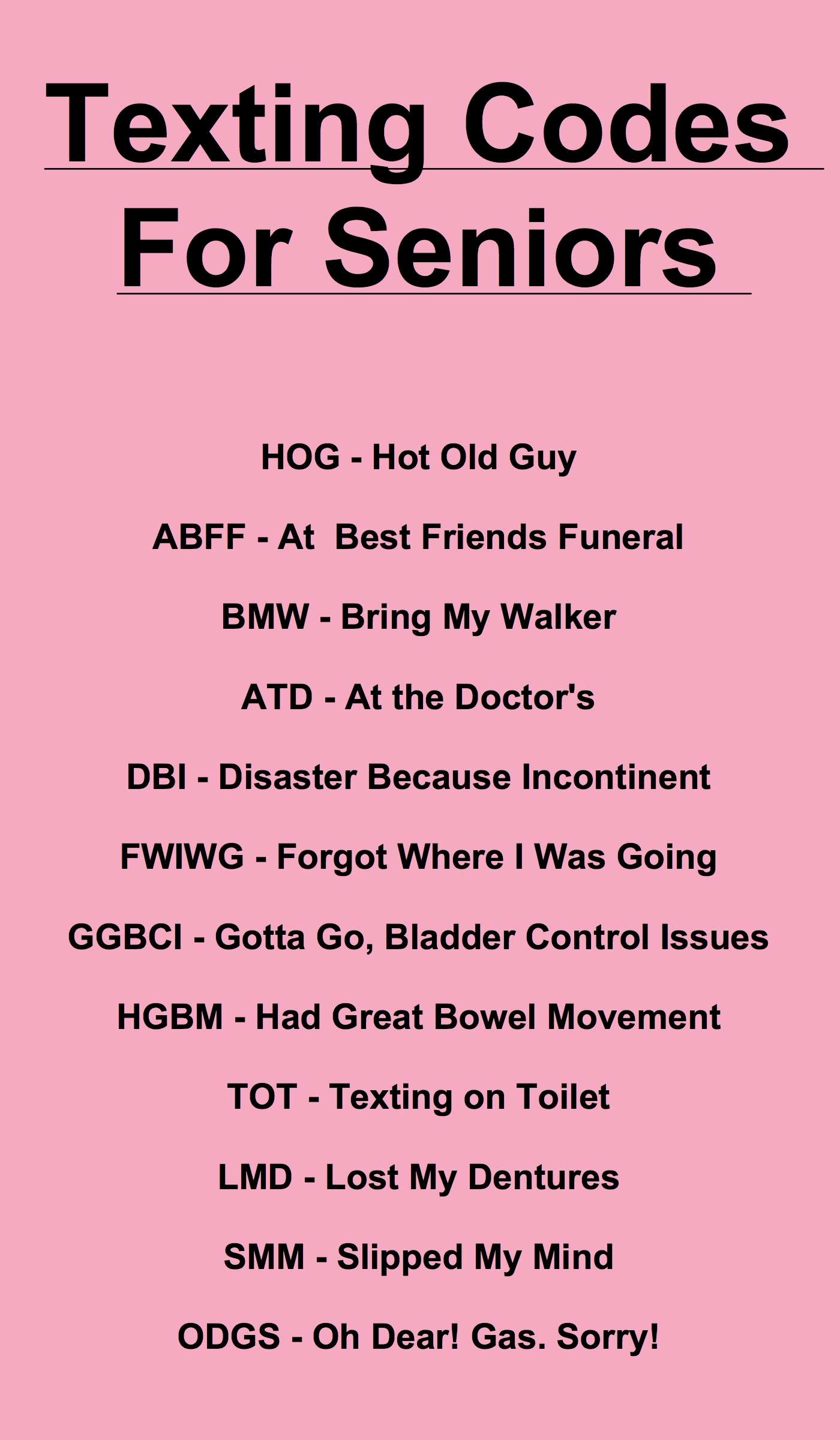 Printable Clean Jokes For Seniors