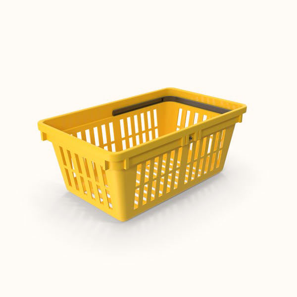 Yellow Shopping Basket Fluonseals