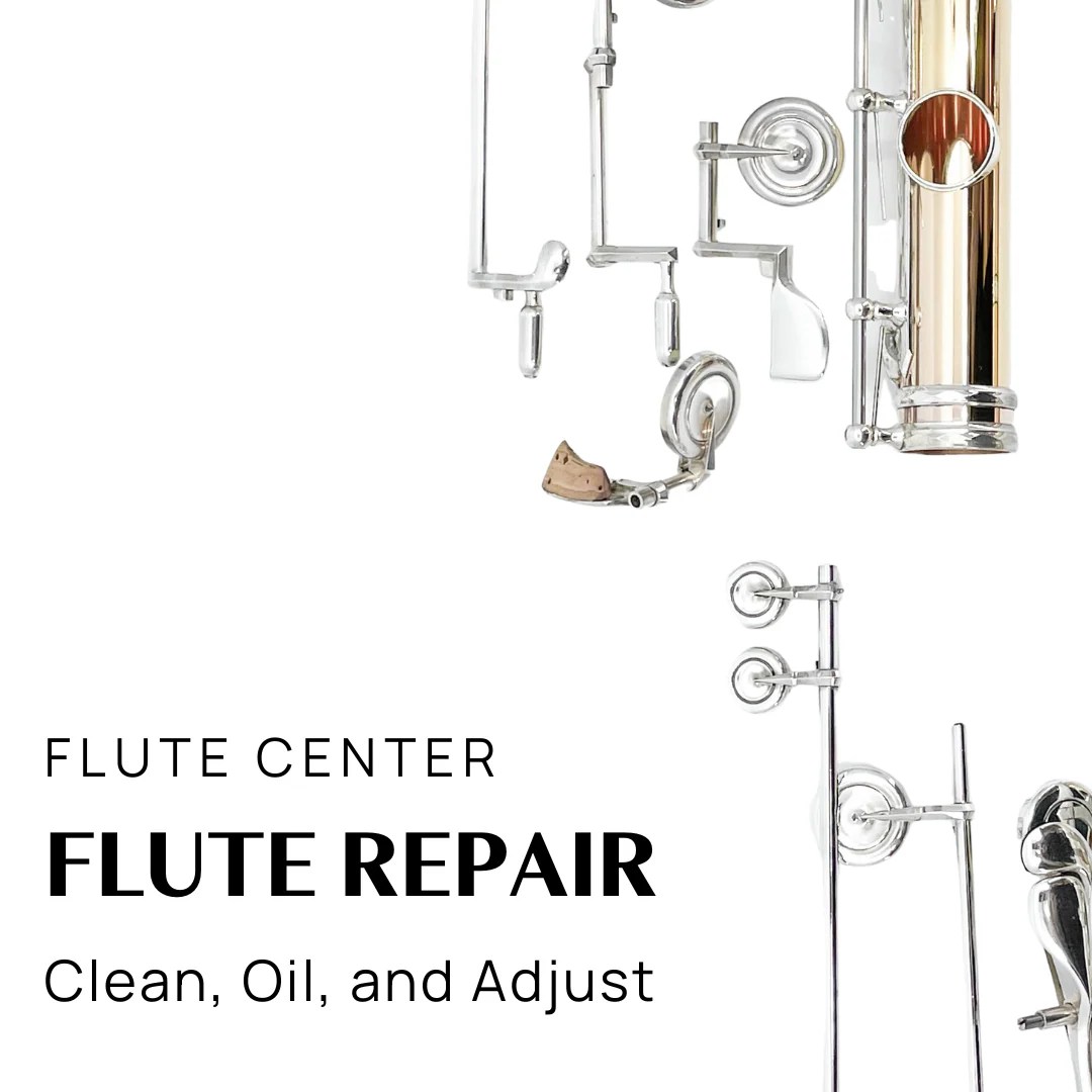 Clean, Oil, and Adjust Flute Repair Process Flute Center