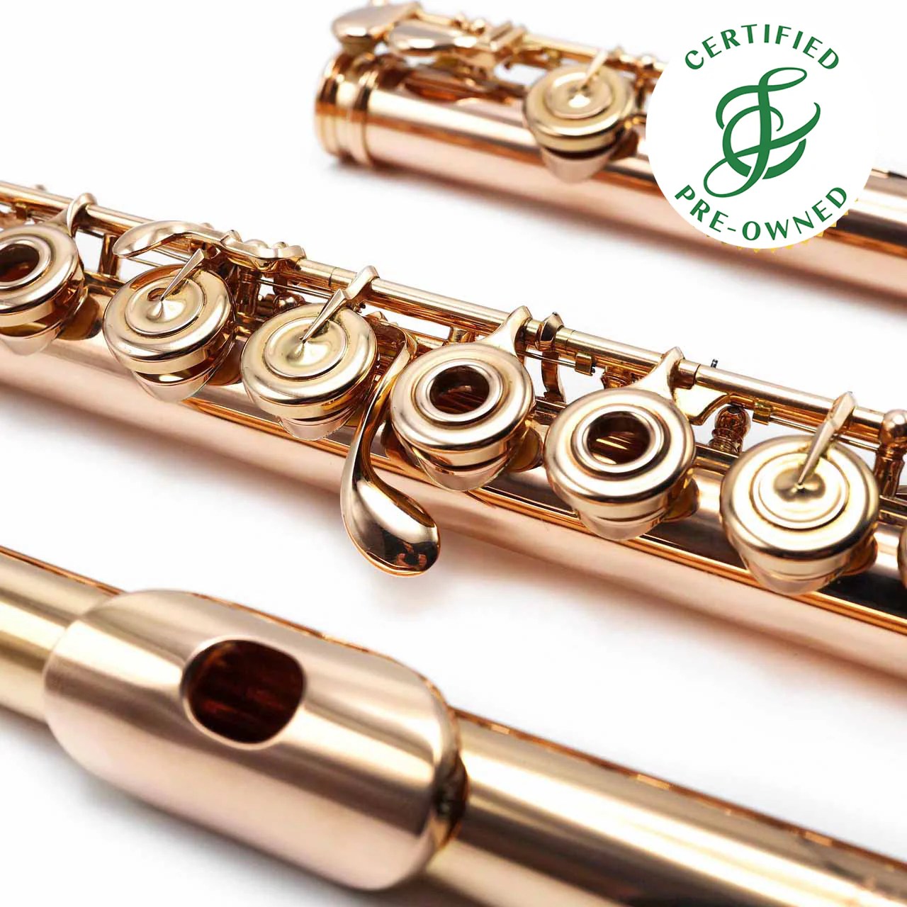 Haynes Custom 51210 14K Gold flute, inline G, C footjoint Flute Center