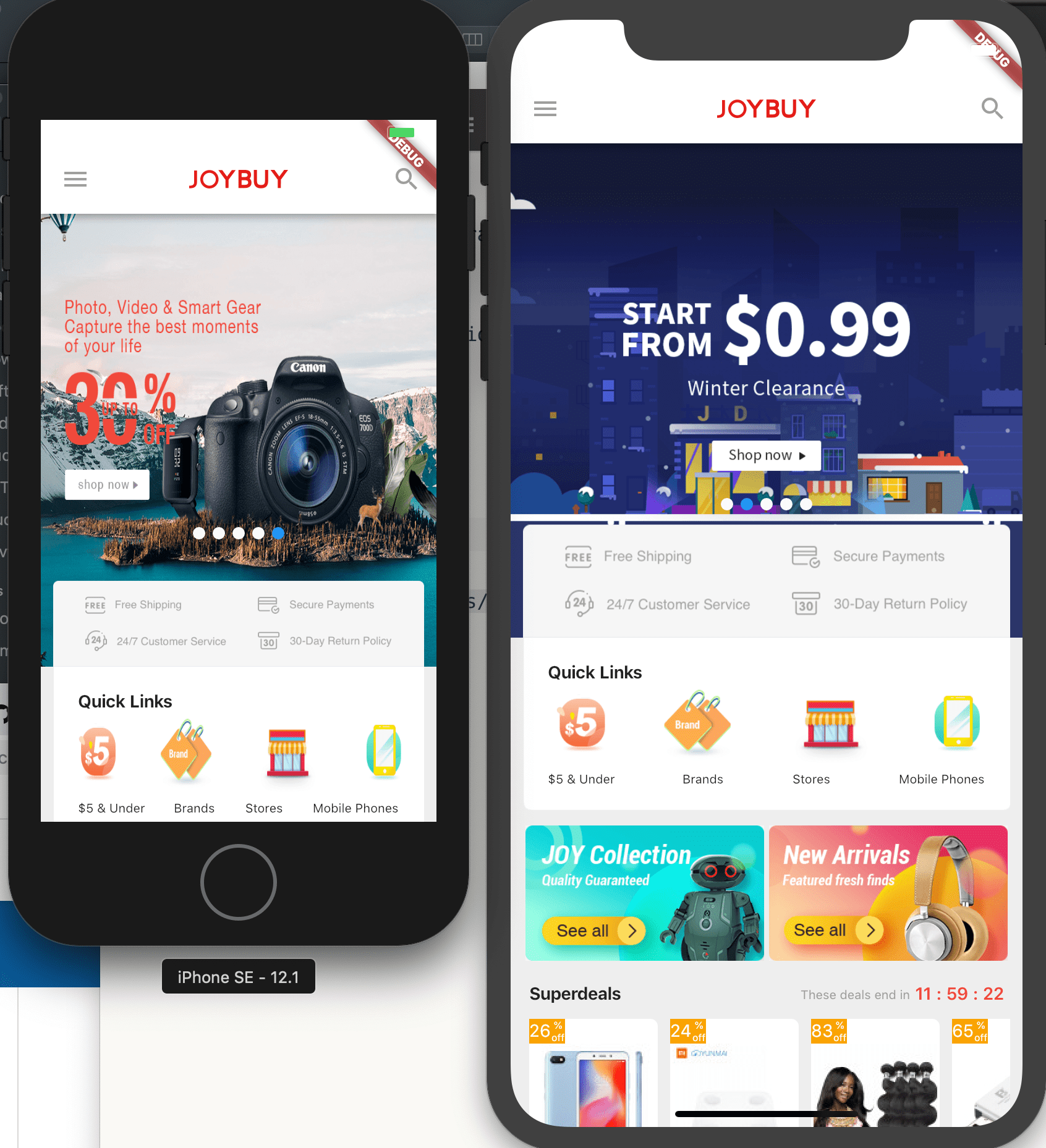 JD joybuy flutter sample Mobile App Development