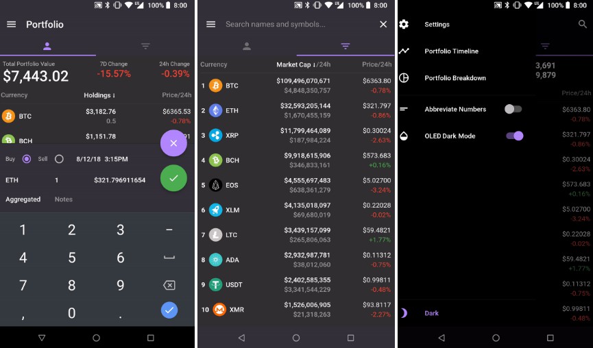 Modern Crypto Portfolio & Market Explorer Built with Flutter