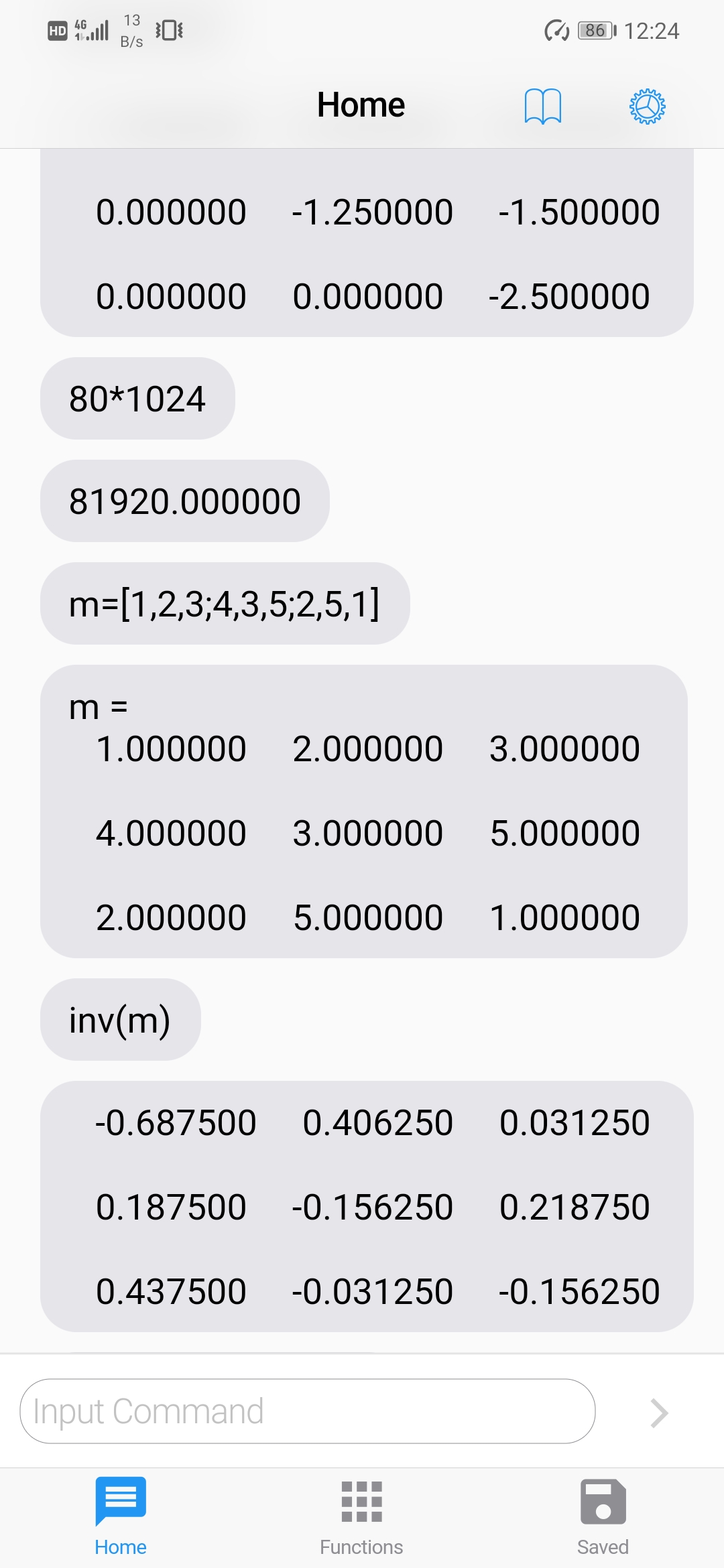 A Flutter matrix calculate application