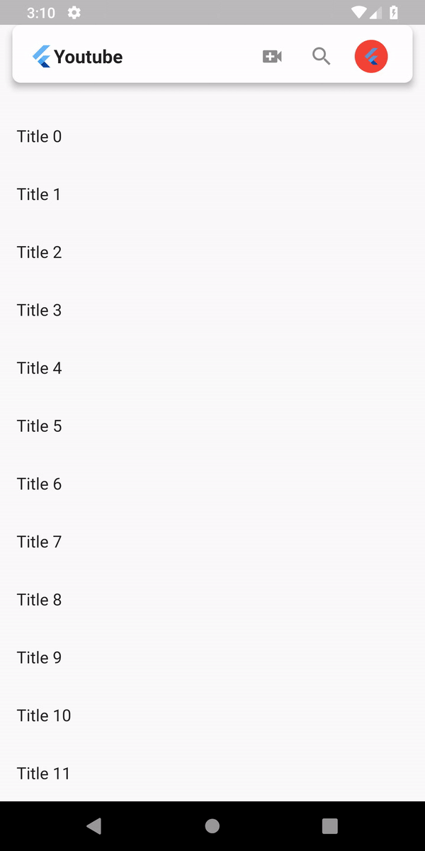 Rounded floating app bar like new google applications has