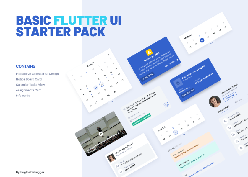 A basic UI toolkit to get you started with flutter