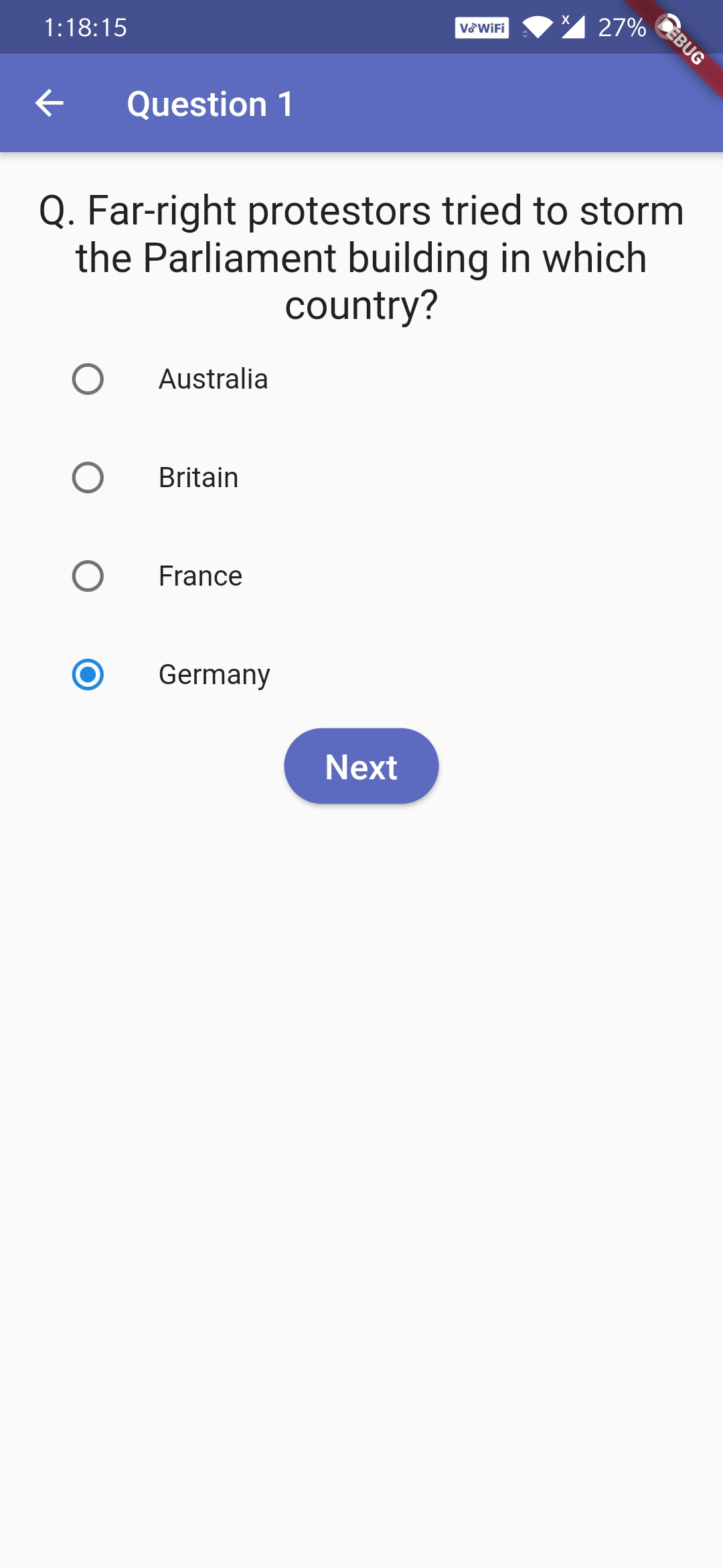 A simple yet elegant quiz app developed with Flutter
