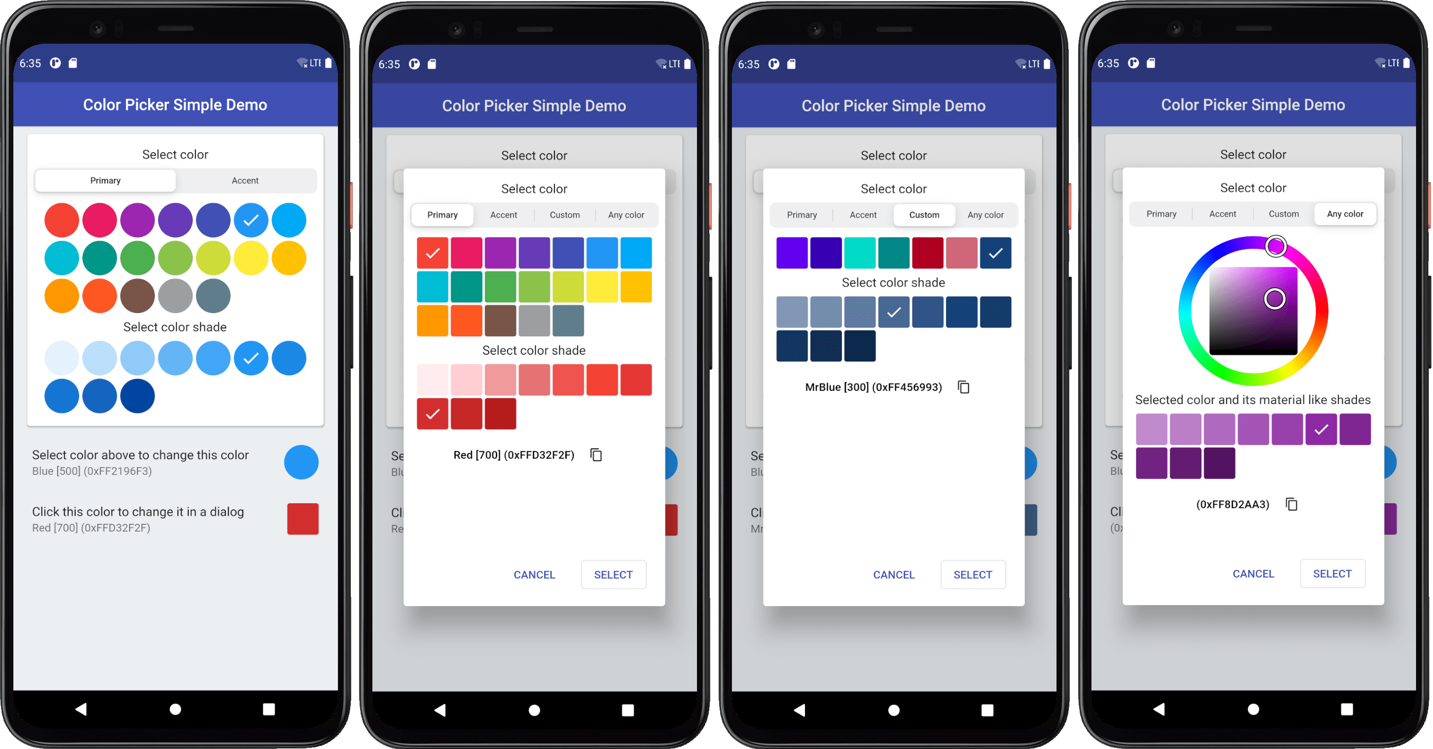 A highly customizable Flutter color picker