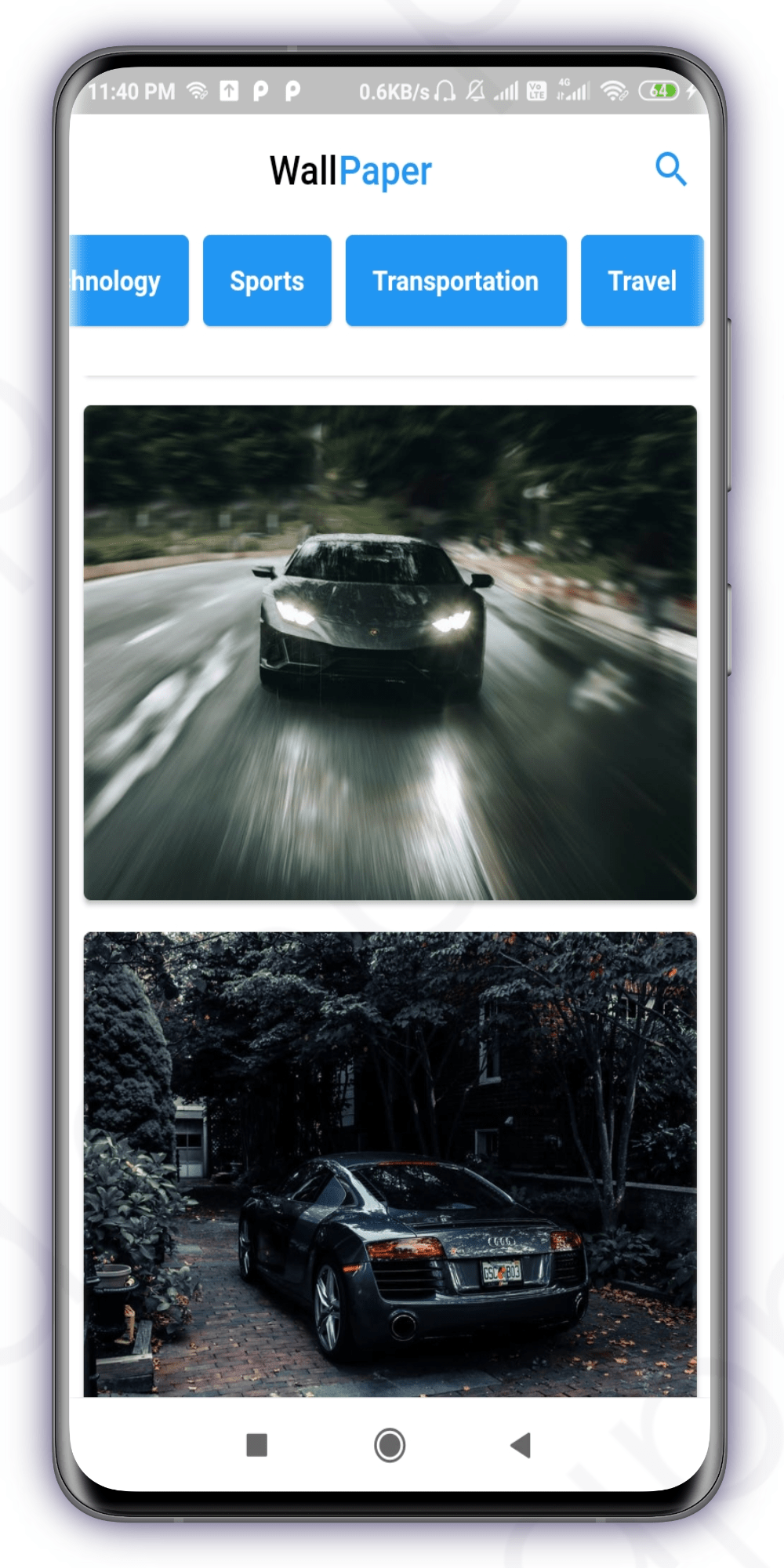 A Simple Wallpaper App with flutter