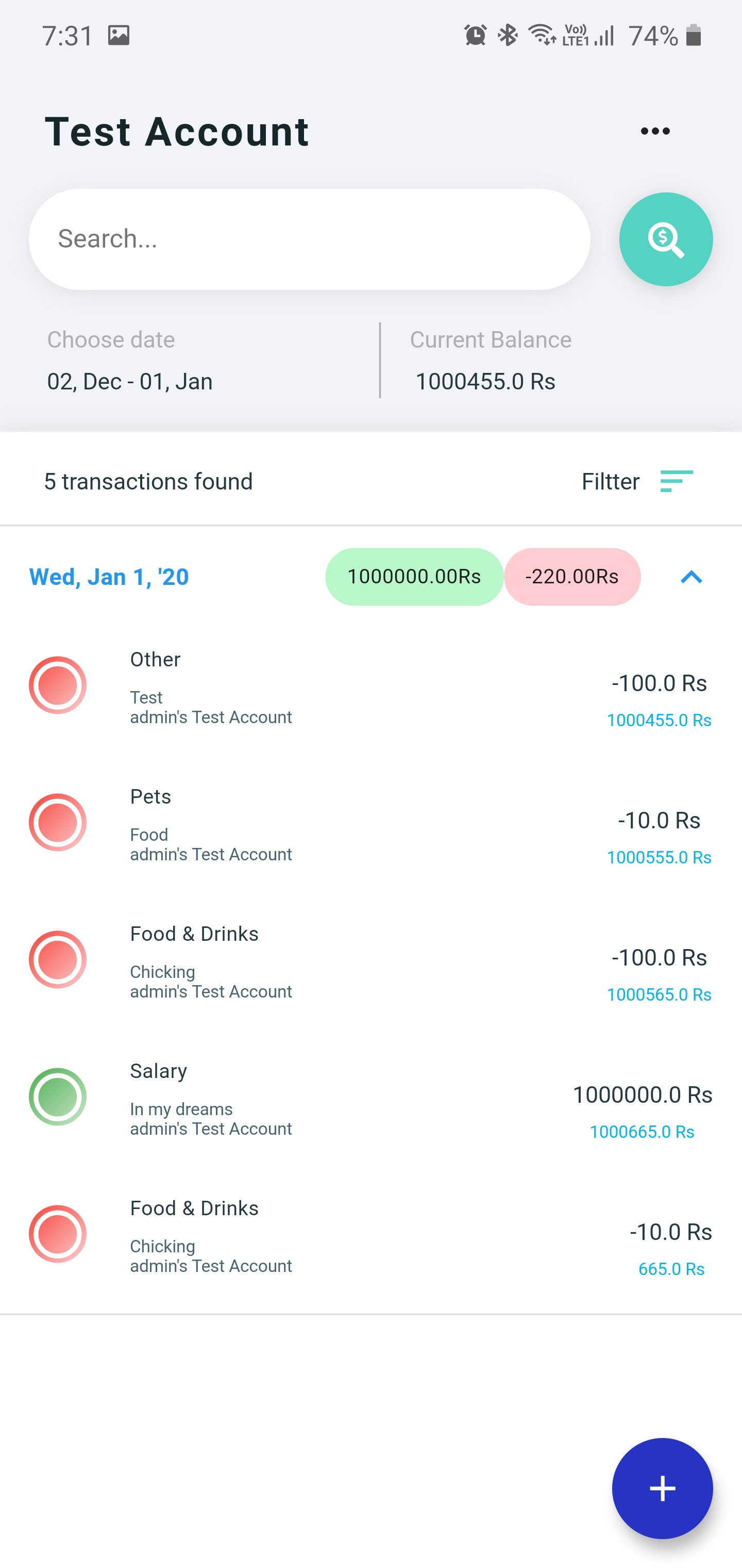 A Family finance management app with flutter