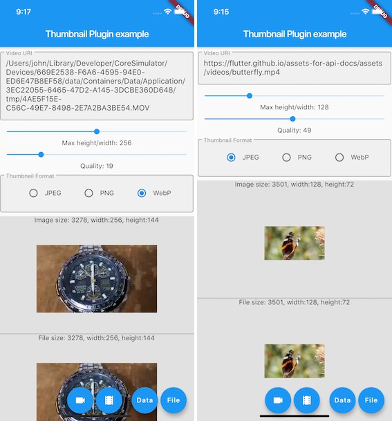 A Plugin Generates Thumbnail From Video File Or Url With Flutter