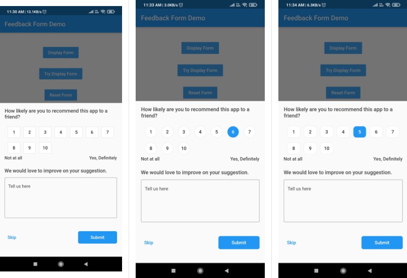 Feedback Flutter Awesome