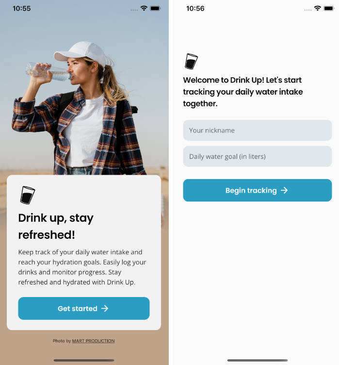 A simple hydration levels tracker app built with Flutter LaptrinhX
