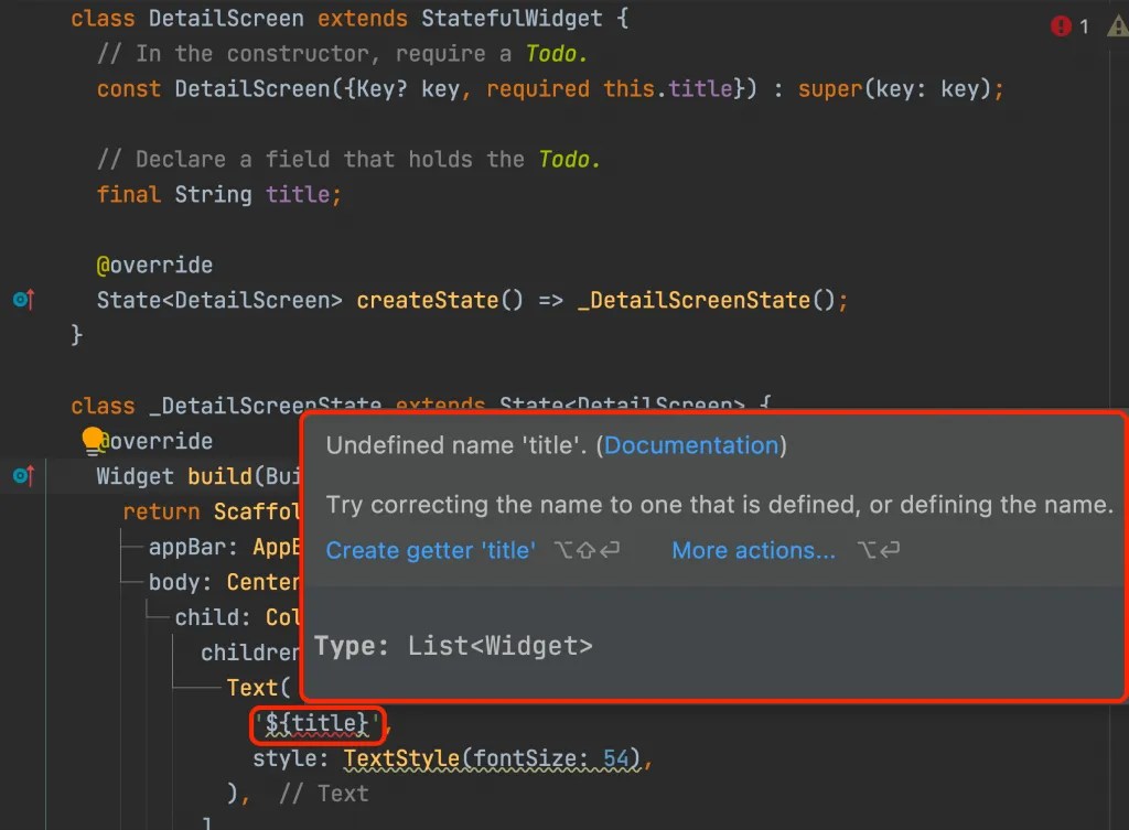 Flutter Pass Parameter to StatefulWidget 3 Easy Steps [July 2024] FlutterBeads
