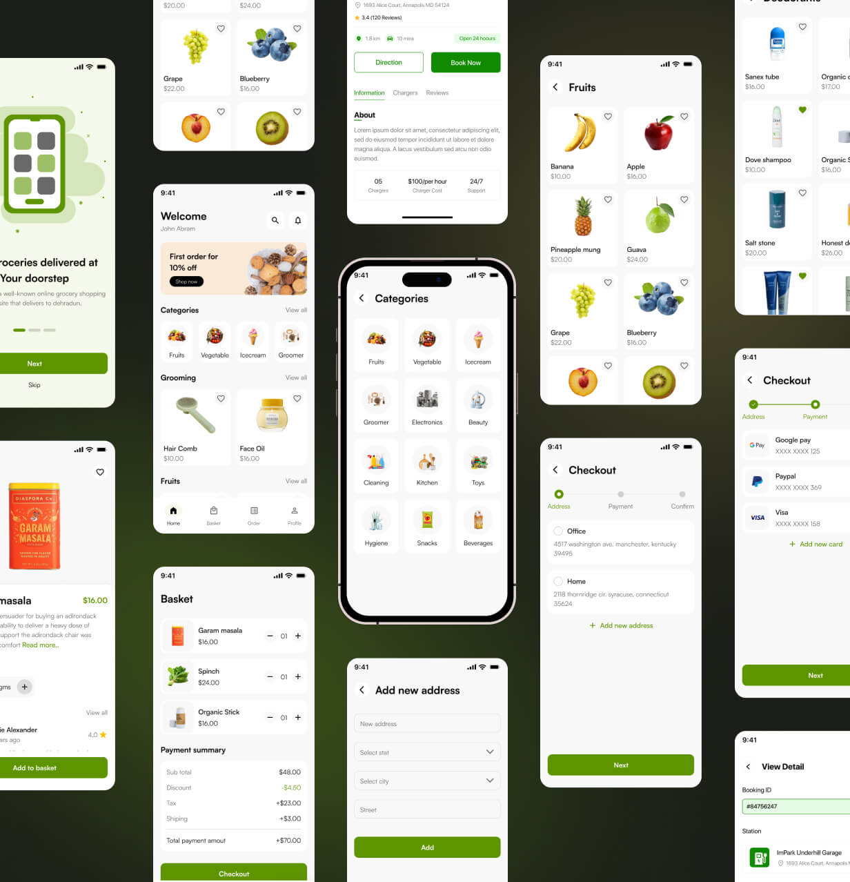 BigBasket UI template App in Flutter FreshCart App template Graphicfort