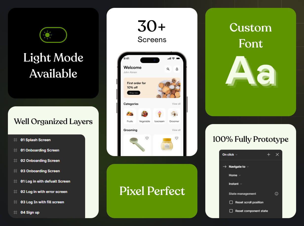 BigBasket UI template App in Flutter FreshCart App template Graphicfort