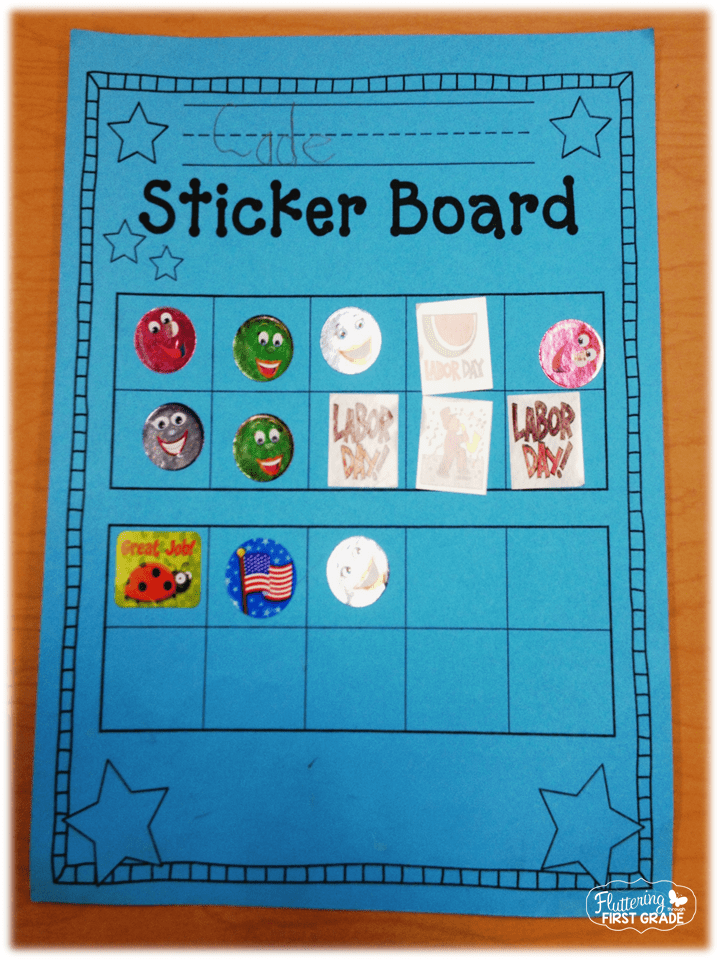 Stick to Good Behavior Sticker Board Classroom Management Motivator