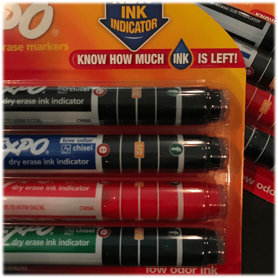 EXPO Dry Erase Markers with Ink Indicator A Teacher Win! Fluttering