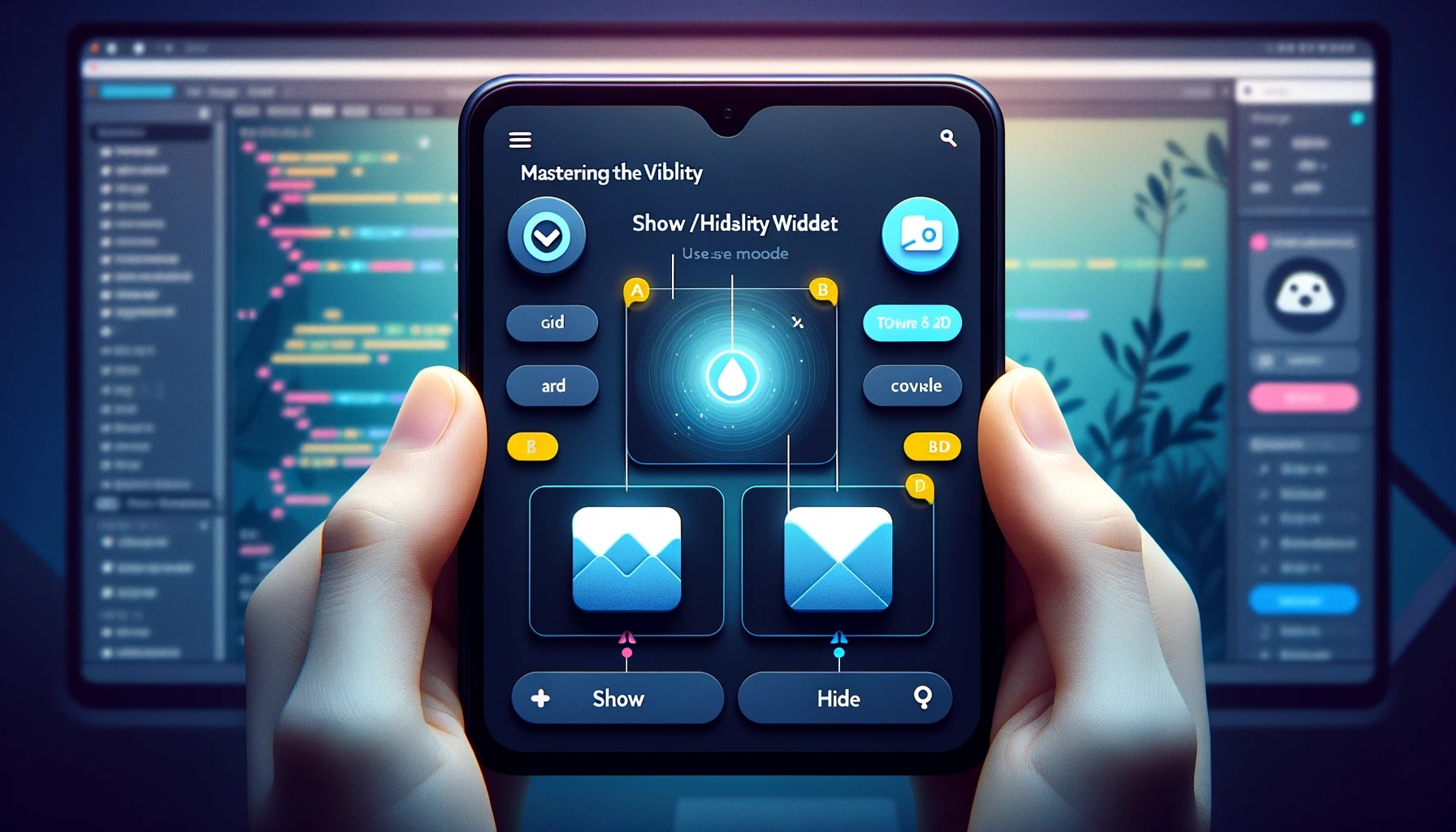 Flutter Example Hide / Show Widget Using Visibility Flutters