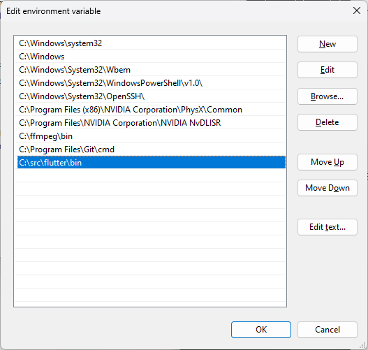 Paste the Path in System Variables