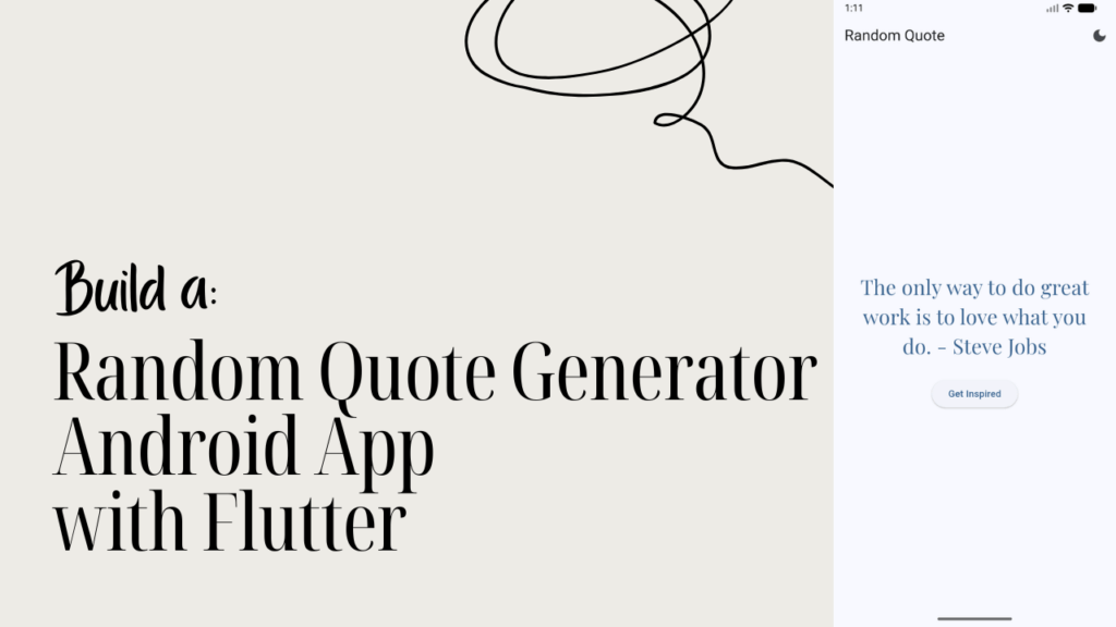 Build a Random Quote Generator Android App with Flutter