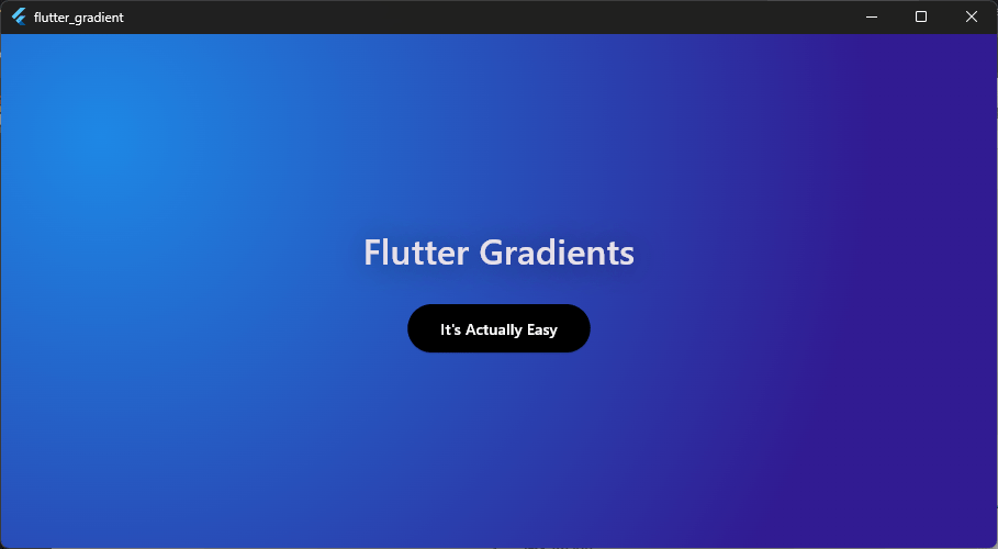 Flutter Background Gradient
