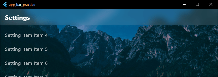 Glassmorphism AppBar Design